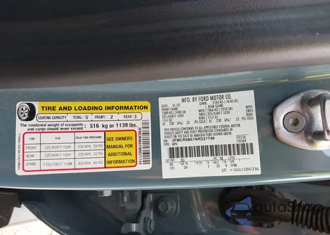 2022 Ford Bronco Sport Big Bend from USA, damaged, VIN 3FMCR9B61NRD21749